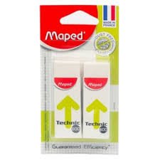 Maped Technic 600 Clean & Non-Dust Free Eraser-Pack of 2