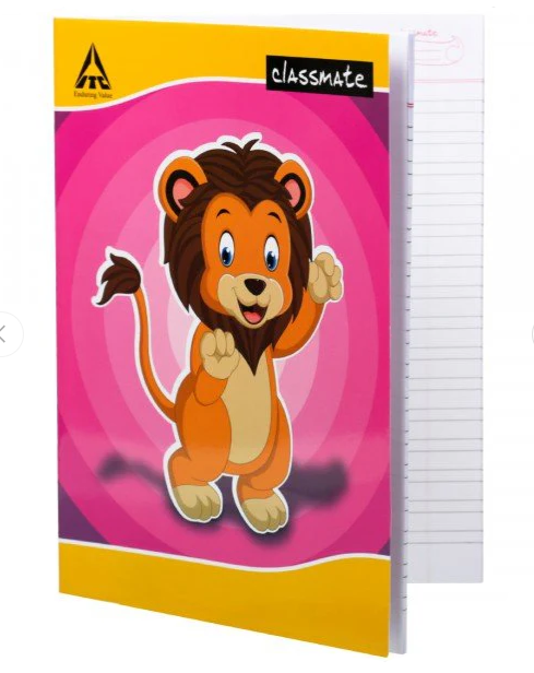 Classmate Double Lines Notebook (172 Pages)- 24 x 18 cm