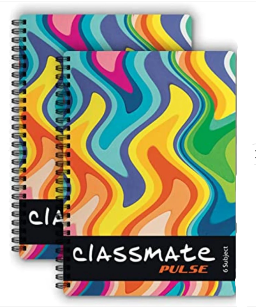 Classmate Plus 6 subject Notebook Unruled (24*18 cm)