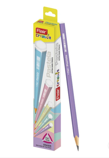 Flair Creative Series Pastela 2B Extra Dark Pencil Box Pack