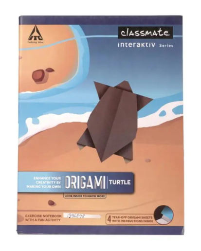 Classmate 4 Origami Sheets Unruled Notebooks (120 Pages)